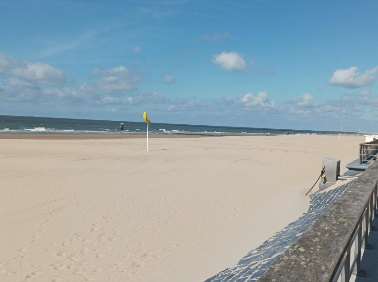 Frontaal Zeezicht In Appartement De Strandjutter Ostend Luaran gambar