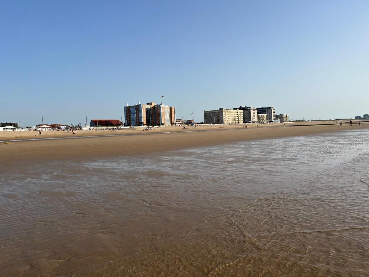 Frontaal Zeezicht In Appartement De Strandjutter Ostend Luaran gambar