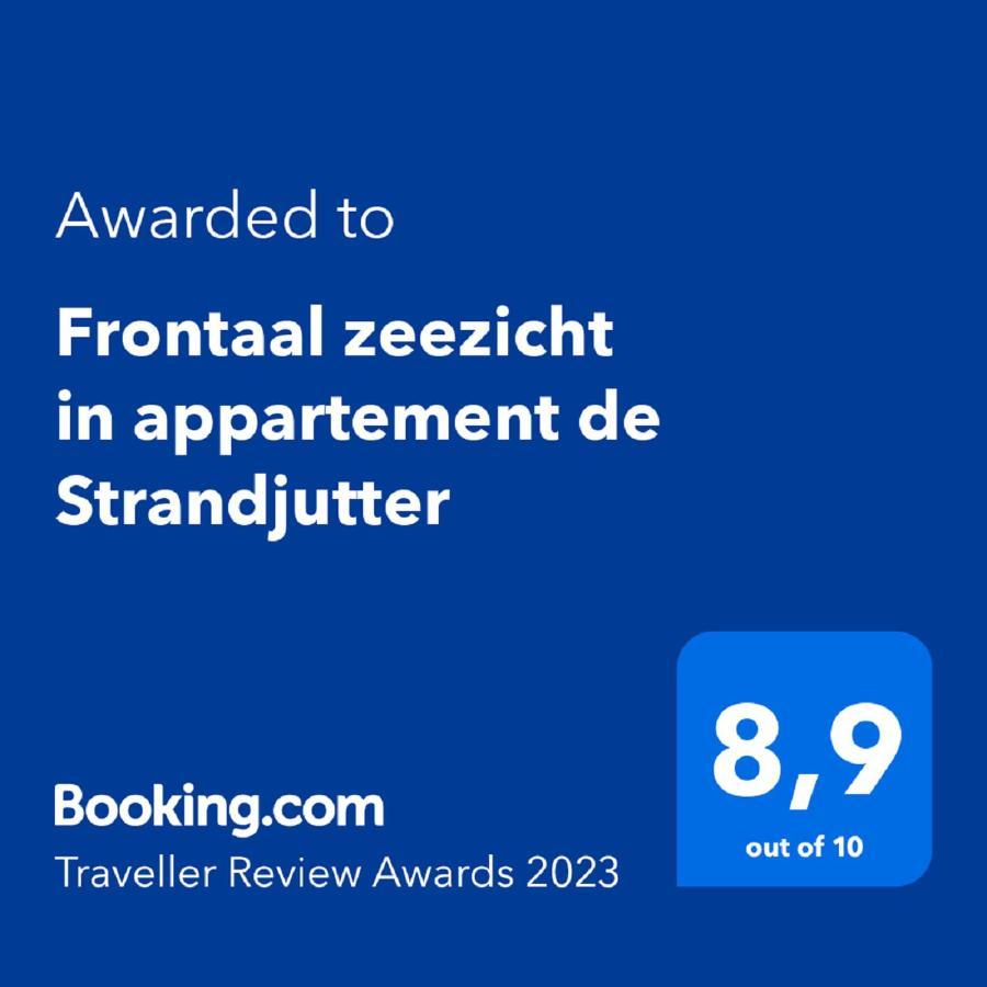 Frontaal Zeezicht In Appartement De Strandjutter Ostend Luaran gambar